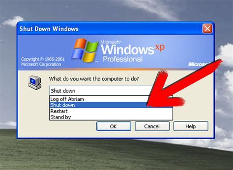 How do you shut down Windows XP?