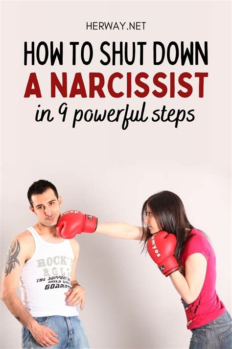 How do you shut down a narcissist?