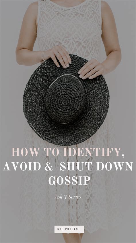 How do you shut down gossip?