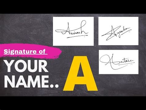 How do you sign your name?