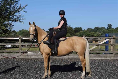 How do you sit when riding a horse?