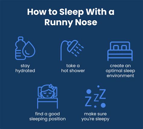 How do you sleep with a runny nose?