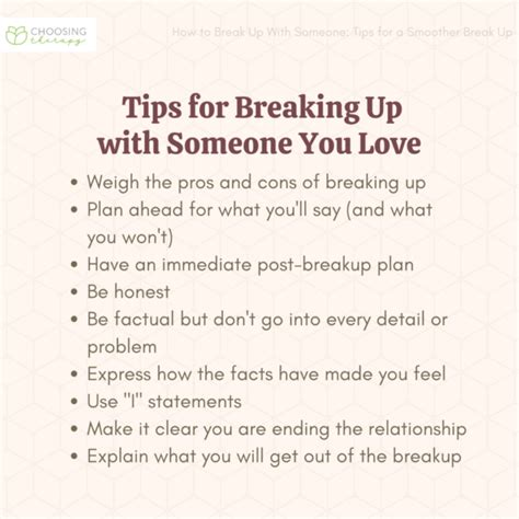 How do you slowly break up with someone?