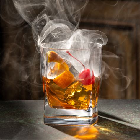 How do you smoke glass for old fashioned?