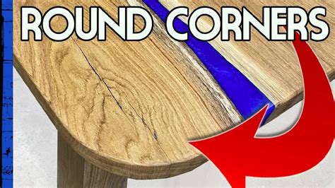 How do you smooth rounded edges on wood?