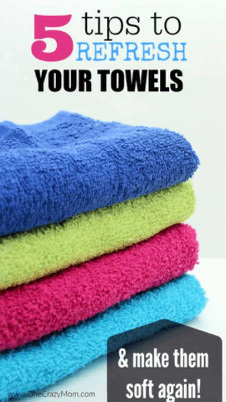 How do you soften and refresh towels?