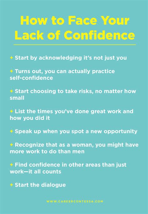 How do you solve lack of confidence?