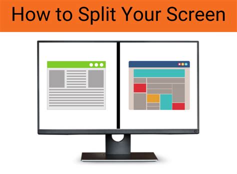How do you split a monitor into 4 screens?