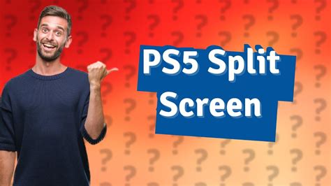 How do you split-screen on PS5 with two controllers?