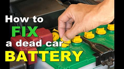 How do you start a car battery that is completely dead?