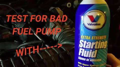 How do you start a car with a bad fuel pump?