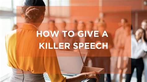 How do you start a killer speech?