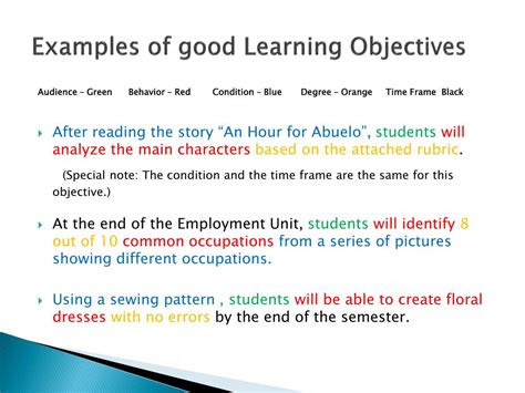 How do you start a learning objective?