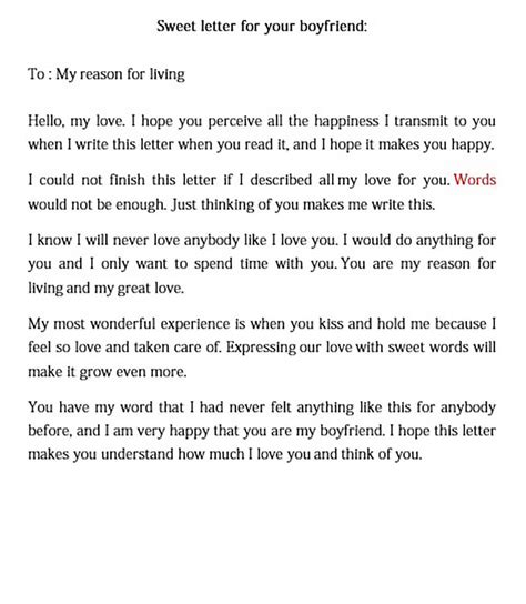 How do you start a letter to your partner?