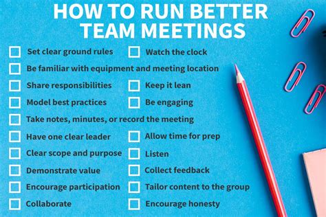 How do you start a team meeting?