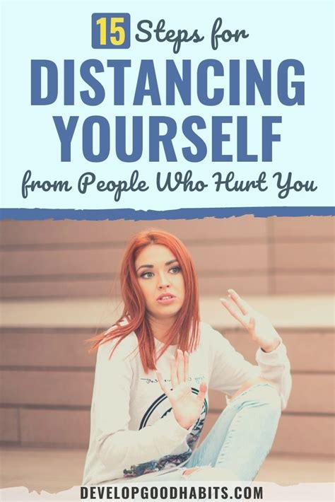 How do you start distancing yourself from someone?