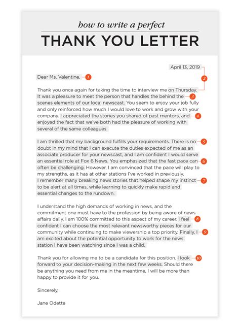How do you start writing a thank you letter?
