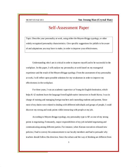 How do you start writing an assessment?