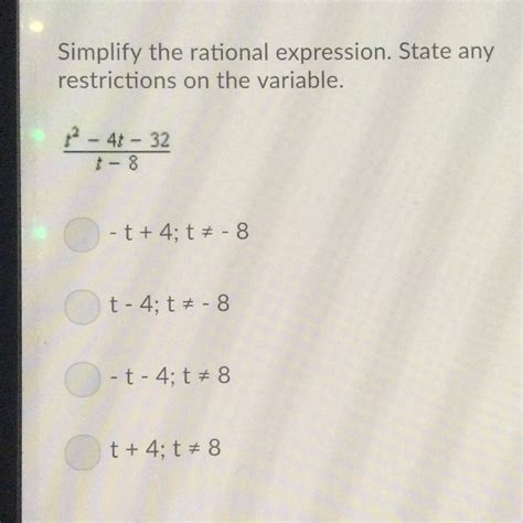 How do you state restrictions in radical expressions?