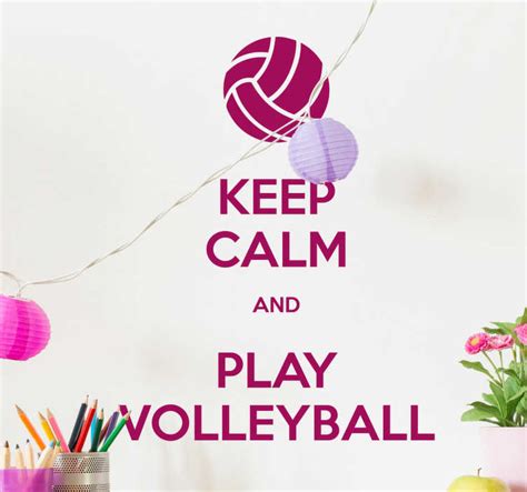 How do you stay calm in volleyball?