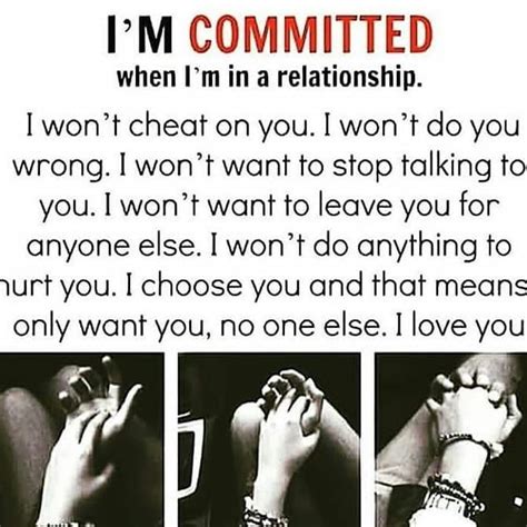 How do you stay committed to someone?