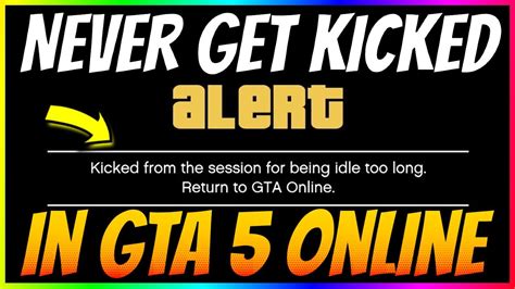 How do you stay on GTA without getting kicked?