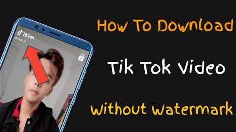 How do you steal a TikTok video without watermark?