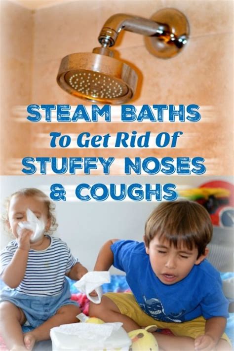 How do you steam a baby's stuffy nose?