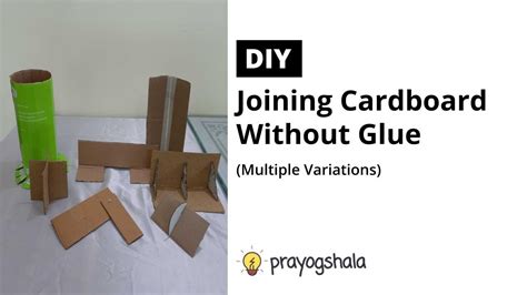 How do you stick cardboard without glue?