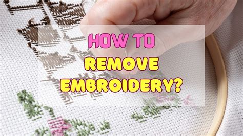 How do you stop embroidery from coming out?
