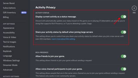 How do you stop friends from seeing what you're playing on discord?