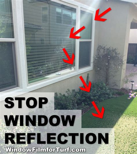 How do you stop glass windows from reflecting?