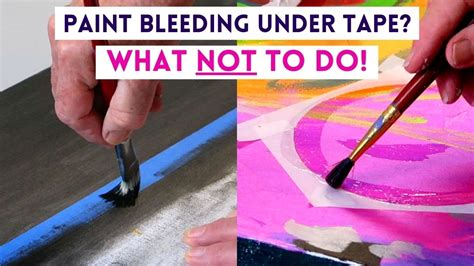 How do you stop ink from bleeding through paint?