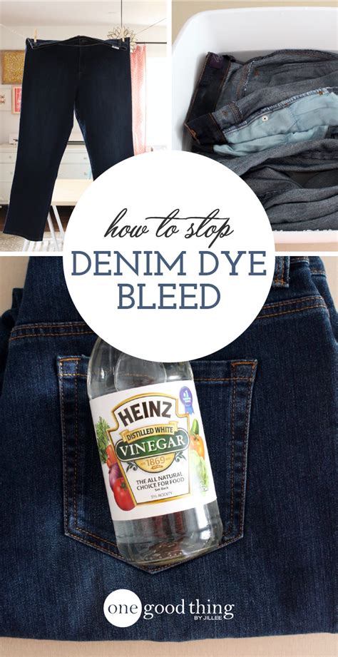 How do you stop jean dye from bleeding?