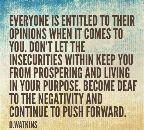 How do you stop letting others people's opinions affect you?