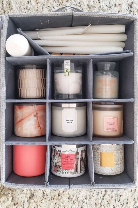 How do you store candles for a year?