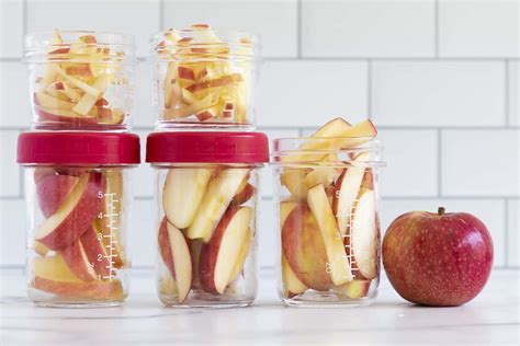 How do you store cut apples?