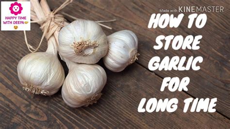 How do you store garlic long term?