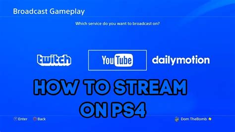 How do you stream on YouTube on ps4?
