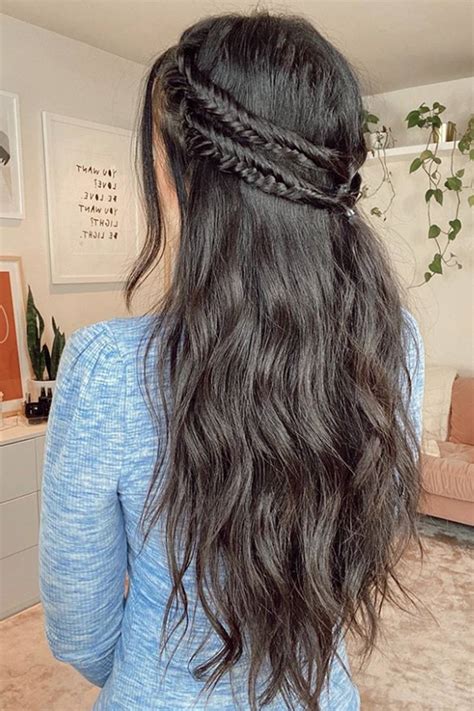 How do you style long hair for school?