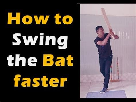 How do you swing a bat faster in cricket?