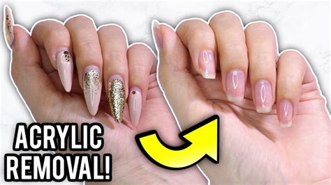 How do you take off fake nails?