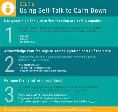 How do you talk calmly?