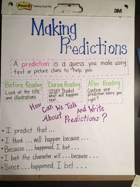 How do you teach prediction to first graders?