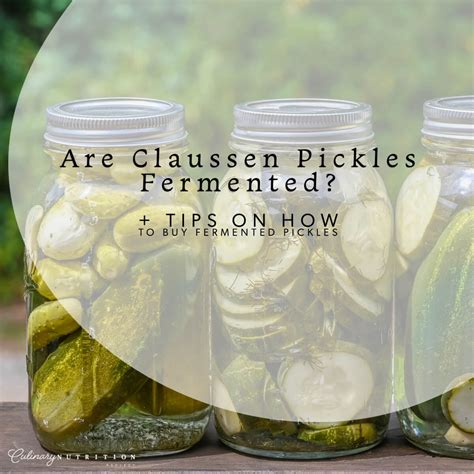 How do you tell if store pickles are fermented?
