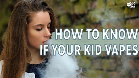 How do you tell if your kid has been vaping?