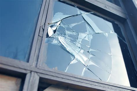 How do you temporarily fix a broken window?