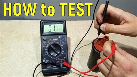 How do you test a 3 pin ignition coil with a multimeter?