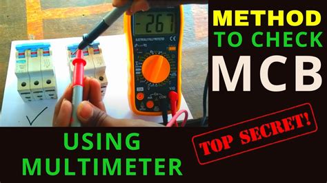 How do you test a MCB breaker?