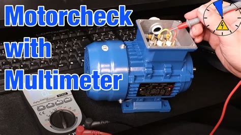 How do you test a pump motor with a multimeter?